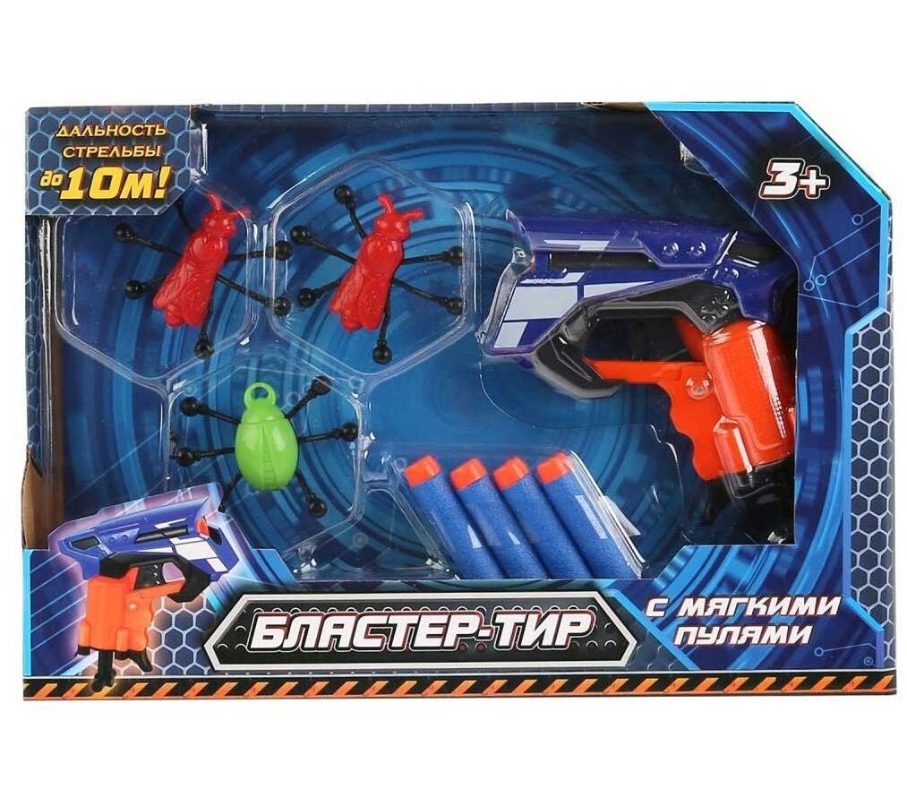 Бластер -Тир Играем вместе с мягкими пулями жуки арт.B1640784-R
Бластер -Тир Играем вместе с мягкими пулями жуки арт.B1640784-R