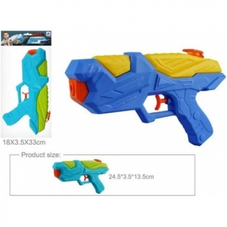 Водный бластер (длина 24,5см), синий/бирюзовый в пакете одноструйный
Водный бластер (длина 24,5см), синий/бирюзовый в пакете одноструйный