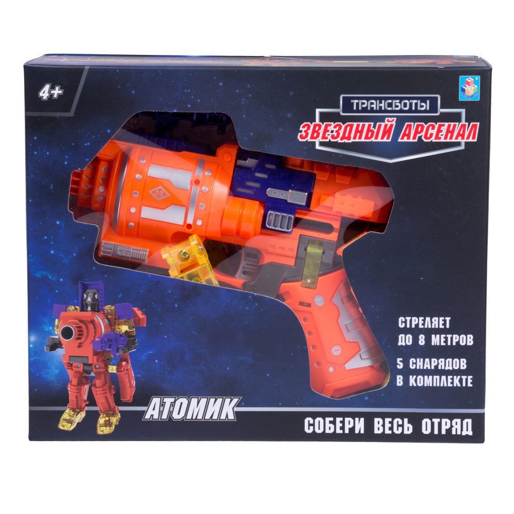 Трансформеры 1TOY Трансботы "Звездный арсенал" Атомик
Трансформеры 1TOY Трансботы "Звездный арсенал" Атомик