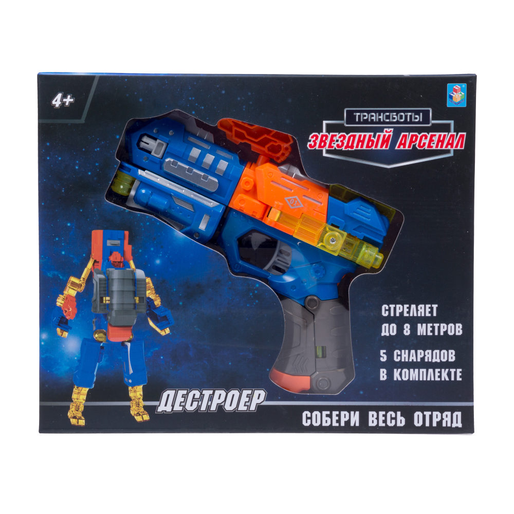 Трансформеры 1TOY Трансботы "Звездный арсенал" Дестройер
Трансформеры 1TOY Трансботы "Звездный арсенал" Дестройер
