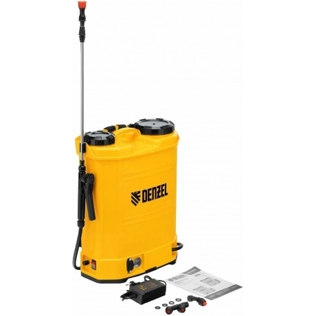 Опрыскиватель ранцевый аккумуляторный D-16LA, 16 л, 12 В, 8 Ач Denzel
Опрыскиватель ранцевый аккумуляторный D-16LA, 16 л, 12 В, 8 Ач Denzel