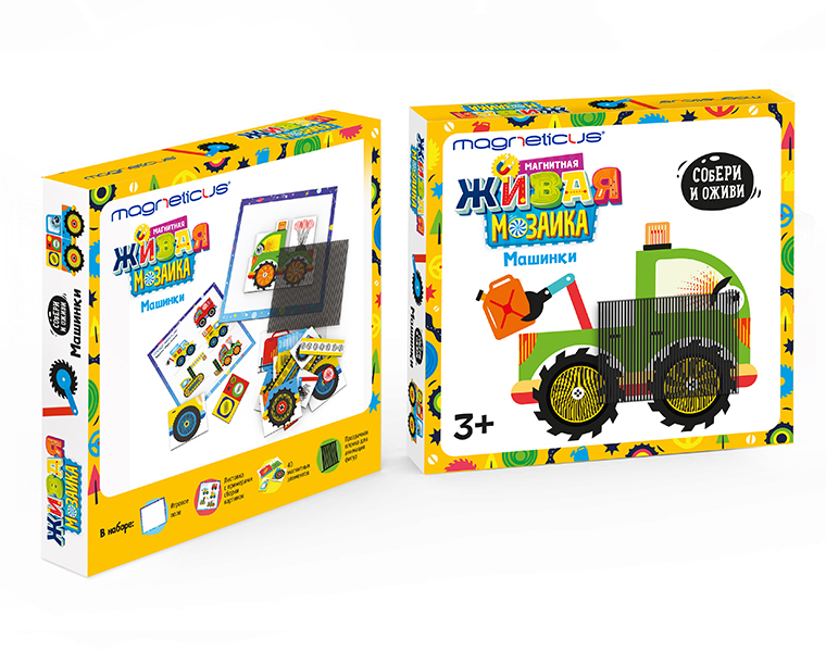 Анимированная магнитная мозаика "Машинки" MAGNETICUS
Анимированная магнитная мозаика "Машинки" MAGNETICUS