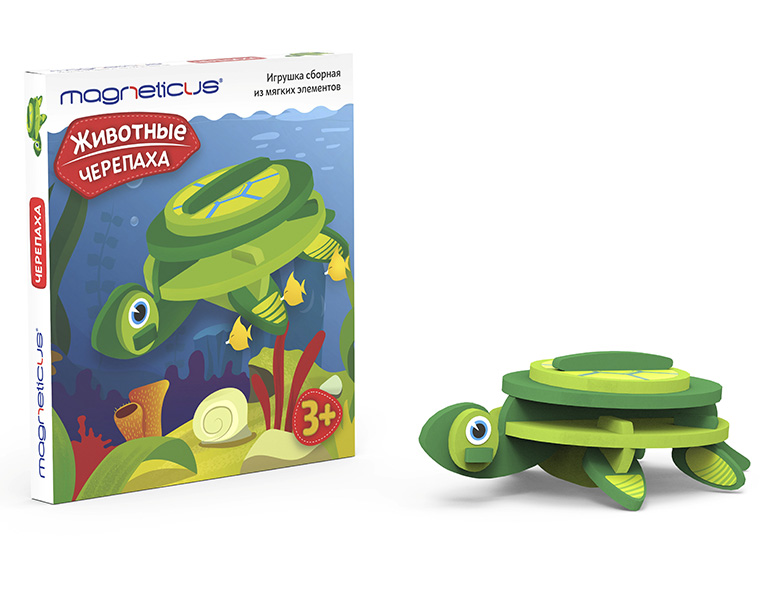 Игрушка сборная из мягких элементов MAGNETICUS "Животные" - Черепаха
Игрушка сборная из мягких элементов MAGNETICUS "Животные" - Черепаха