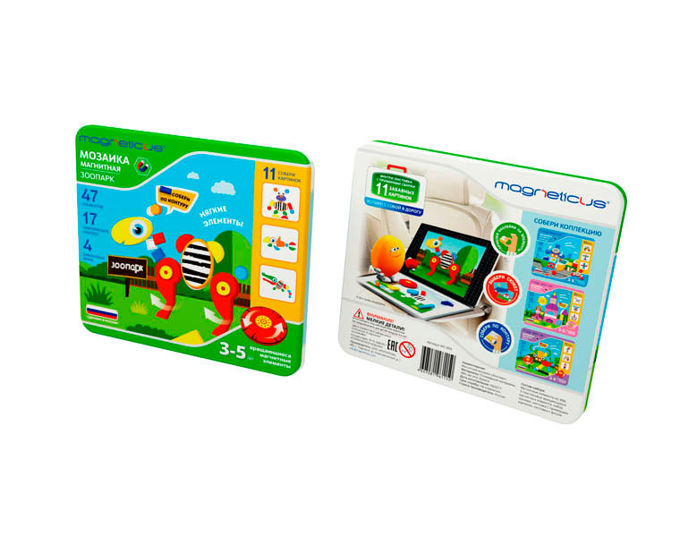 Магнитная мозаика MAGNETICUS "Зоопарк"
Магнитная мозаика MAGNETICUS "Зоопарк"