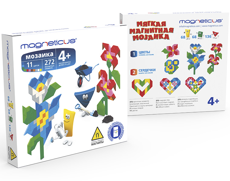 Миди-Мозаика MAGNETICUS "Цветы", 272 элементов, 11 цветов
Миди-Мозаика MAGNETICUS "Цветы", 272 элементов, 11 цветов
