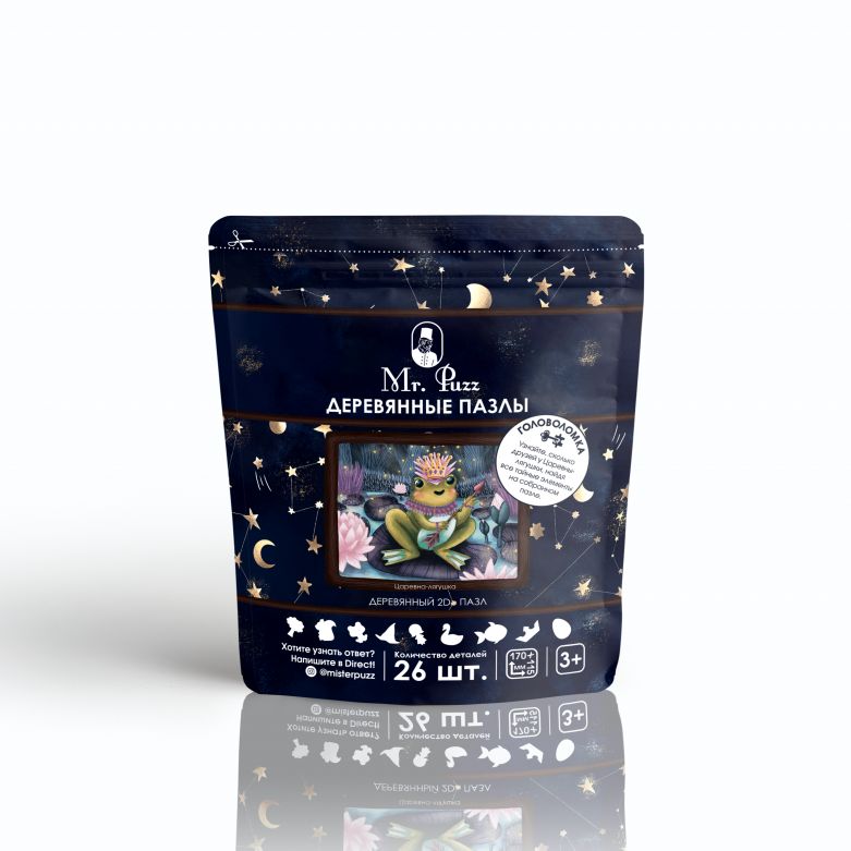 Деревянный пазл MR.PUZZ 4891 Царевна лягушка
Деревянный пазл MR.PUZZ 4891 Царевна лягушка