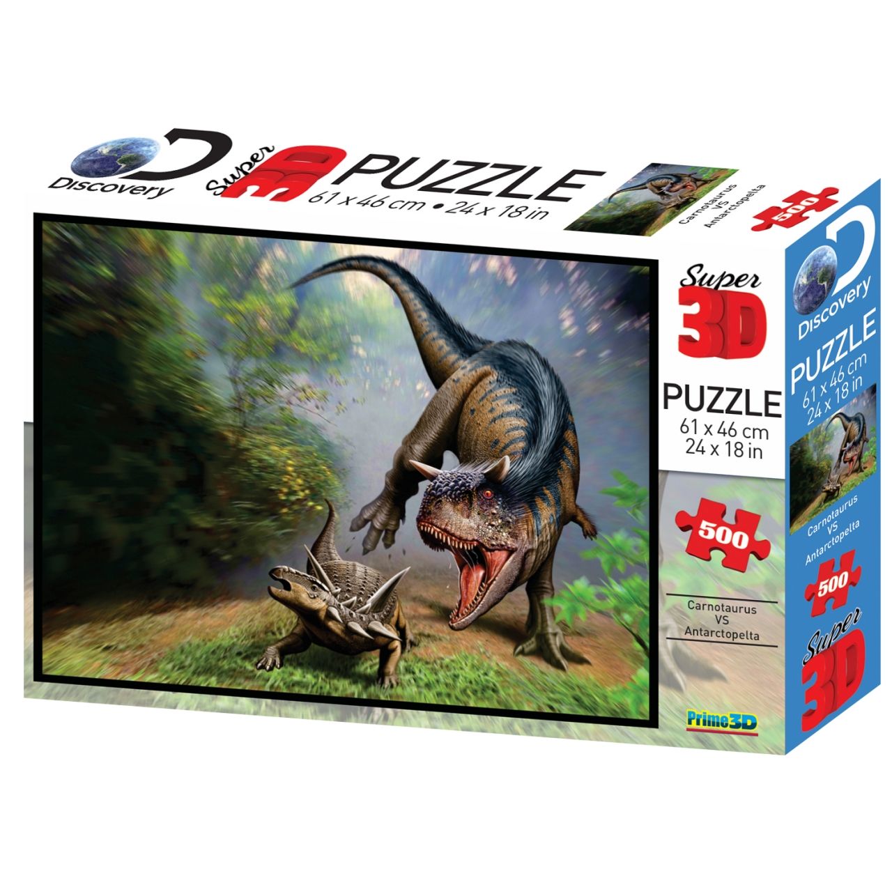 Стерео пазл PRIME 3D 10330 Карнотавр против антарктопельты
Стерео пазл PRIME 3D 10330 Карнотавр против антарктопельты