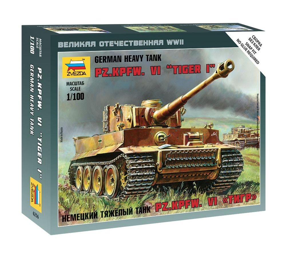Сборная модель Zvezda 6256 Немецкий тяжелый танк "Тигр"
Сборная модель Zvezda 6256 Немецкий тяжелый танк "Тигр"