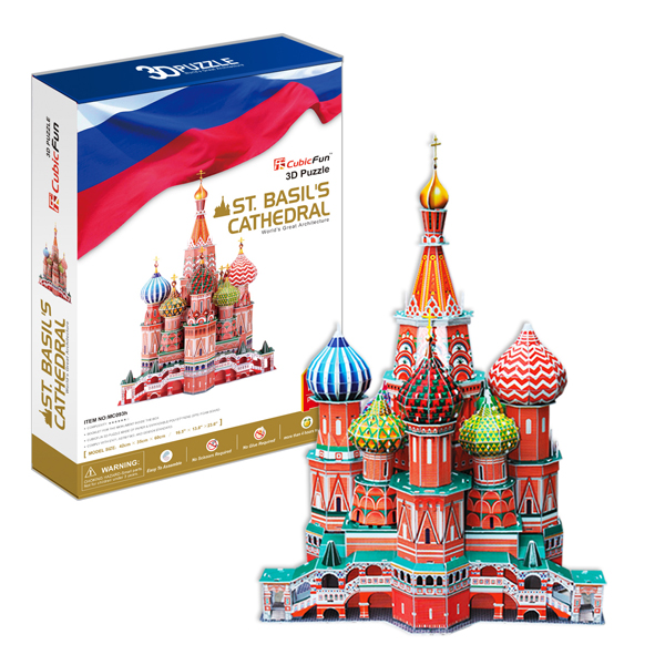 Игрушка Собор Василия Блаженного (Россия) CubicFun MC093h
Игрушка Собор Василия Блаженного (Россия) CubicFun MC093h