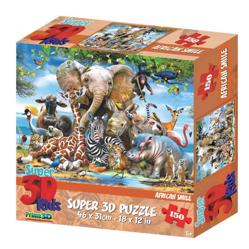 Пазл 3D "Улыбка Африки" 150 элементов 10873/PR10873
Пазл 3D "Улыбка Африки" 150 элементов 10873/PR10873
