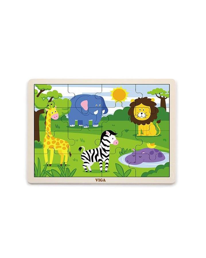 Пазл "Сафари"16 деталей в пленке VIGA
Пазл "Сафари"16 деталей в пленке VIGA