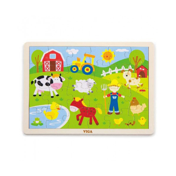 Пазл "Ферма" 24 детали, пленка VIGA
Пазл "Ферма" 24 детали, пленка VIGA