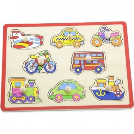 Пазл-вкладыш Транспорт 8 деталей в пленке VIGA
Пазл-вкладыш Транспорт 8 деталей в пленке VIGA