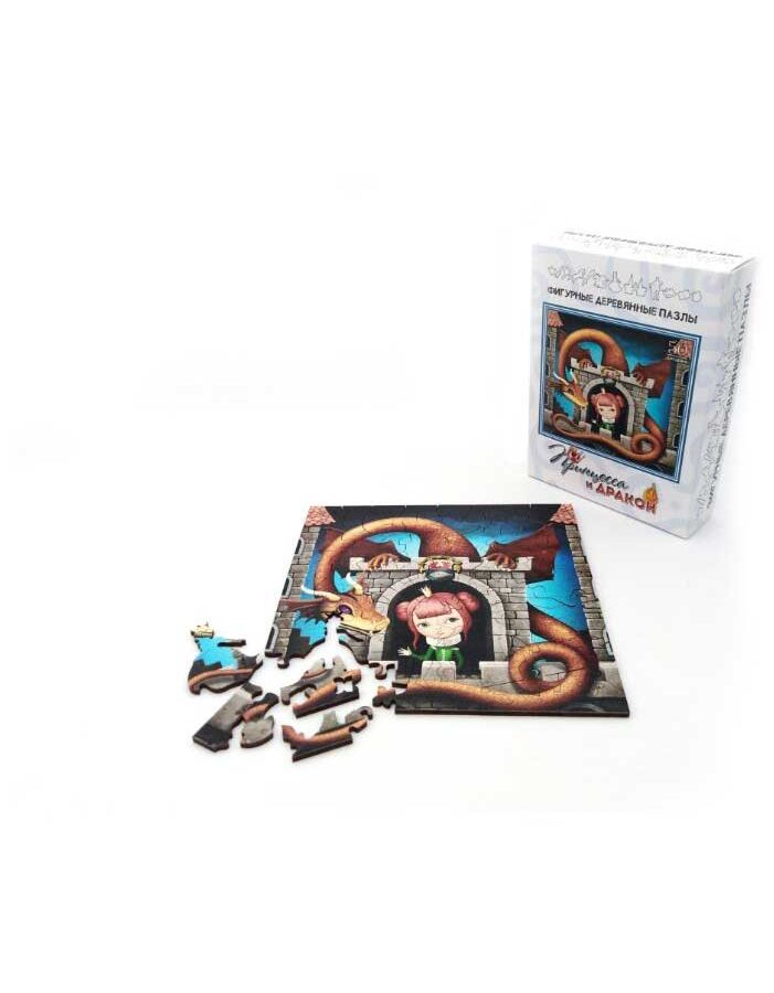 Фигурный деревянный пазл "Принцесса и Дракон" 8262
Фигурный деревянный пазл "Принцесса и Дракон" 8262