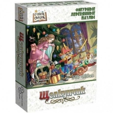 Страна сказок Фигурный деревянный пазл "Щелкунчик" 8263
Страна сказок Фигурный деревянный пазл "Щелкунчик" 8263