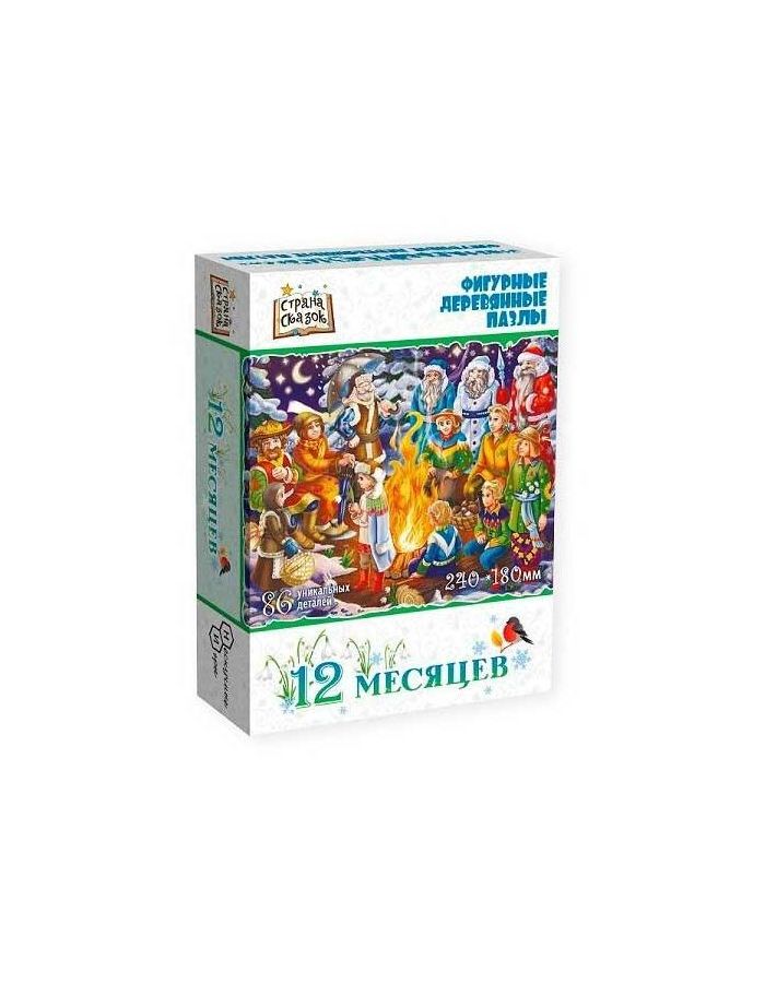 Страна сказок Фигурный деревянный пазл "12 месяцев" 8379
Страна сказок Фигурный деревянный пазл "12 месяцев" 8379