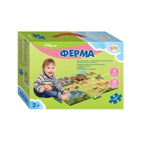 Напольный пазл Step Puzzle "Ферма" 70103
Напольный пазл Step Puzzle "Ферма" 70103