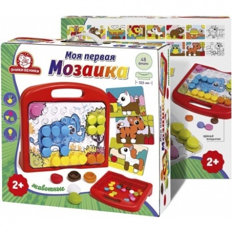 Мозаика Эники Беники "Животные" 48 фишек, 8 карточек, поле, чемодан арт.1171/10
Мозаика Эники Беники "Животные" 48 фишек, 8 карточек, поле, чемодан арт.1171/10