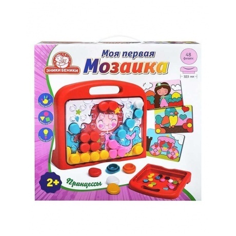 Мозаика Эники Беники "Принцессы" 48 фишек, 8 карточек, поле, чемодан арт.1173
Мозаика Эники Беники "Принцессы" 48 фишек, 8 карточек, поле, чемодан арт.1173