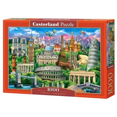 Пазл Castorland 1000 арт.C-104901 "Достопримечательности мира"
Пазл Castorland 1000 арт.C-104901 "Достопримечательности мира"