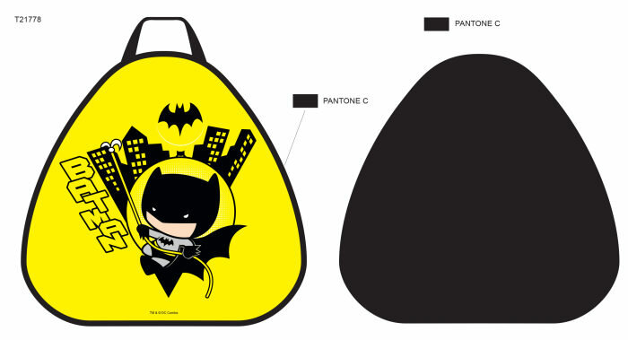1toy Batman ледянка 52х50см, треугольная, Желтый/черный 
1toy Batman ледянка 52х50см, треугольная, Желтый/черный