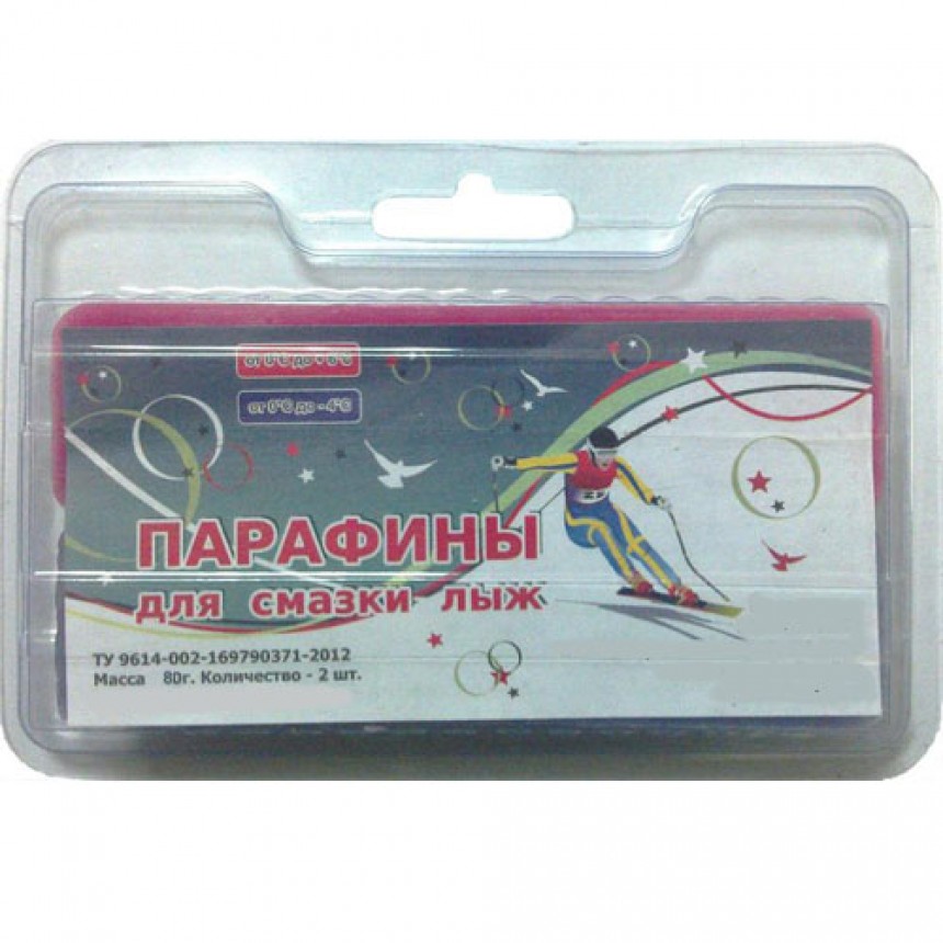 Парафины для смазки лыж SPRINT комплект из 2 брусков (0 +6)(0 -4) ПЛ2-КФ 80 г Красный, фиолетовый
Парафины для смазки лыж SPRINT комплект из 2 брусков (0 +6)(0 -4) ПЛ2-КФ 80 г Красный, фиолетовый