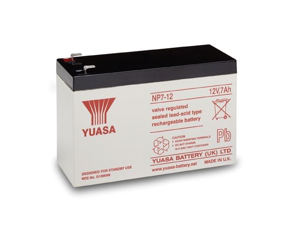 Батарея для ИБП Yuasa NP7-12 12V/7Ah
Батарея для ИБП Yuasa NP7-12 12V/7Ah