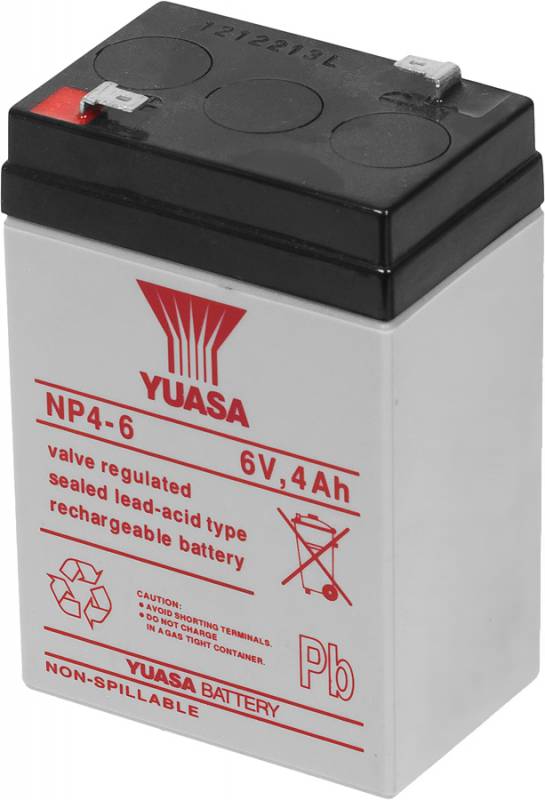 Батарея для ИБП Yuasa NP4-6 6V/4Ah
Батарея для ИБП Yuasa NP4-6 6V/4Ah