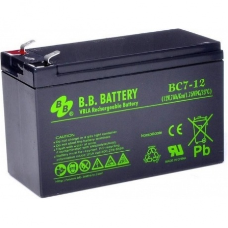 Батарея для ИБП BB Battery BC 7,2-12
Батарея для ИБП BB Battery BC 7,2-12