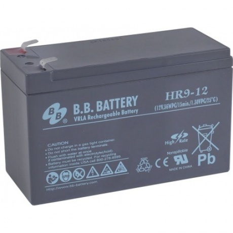 Батарея для ИБП BB Battery HR 9-12
Батарея для ИБП BB Battery HR 9-12