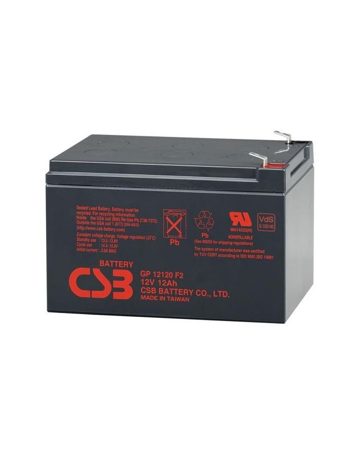 Батарея для ИБП CSB GP-12120 F2
Батарея для ИБП CSB GP-12120 F2