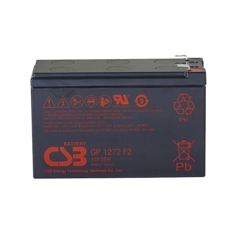Аккумуляторная батарея для ИБП CSB GP1272 F2 (12V28W) 28 А·ч
Аккумуляторная батарея для ИБП CSB GP1272 F2 (12V28W) 28 А·ч