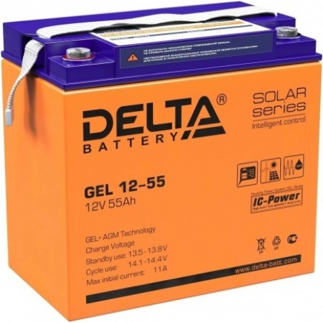 Батарея для ИБП Delta GEL 12-55
Батарея для ИБП Delta GEL 12-55
