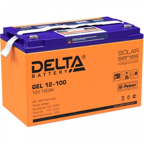 Батарея для ИБП Delta GEL 12-100 12В 100Ач
Батарея для ИБП Delta GEL 12-100 12В 100Ач