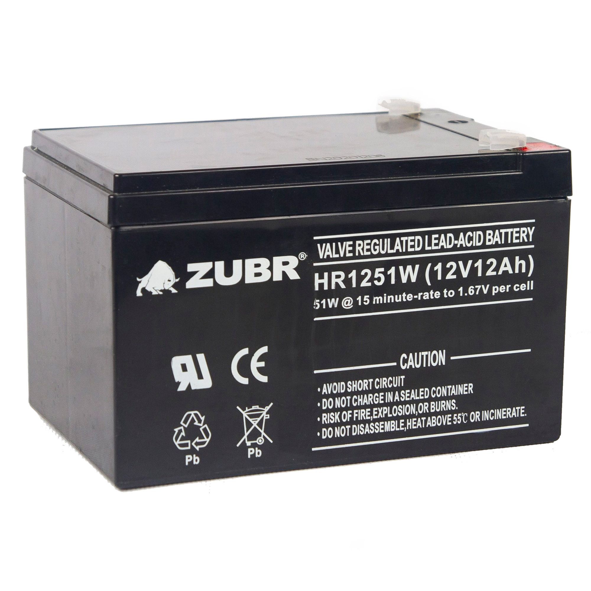 Батарея для ИБП ZUBR HR 1251 W (12V, 12Ah) (HR1251W)
Батарея для ИБП ZUBR HR 1251 W (12V, 12Ah) (HR1251W)