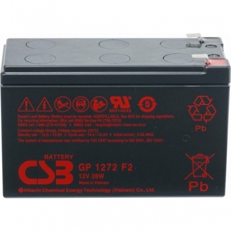 Батарея для ИБП CSB GP1272 F2
Батарея для ИБП CSB GP1272 F2