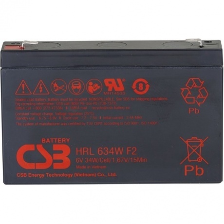 Батарея для ИБП CSB HRL634W F2 FR
Батарея для ИБП CSB HRL634W F2 FR