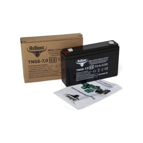 Батарея для ИБП Rutrike TNG6-7,0 6В 7Ач
Батарея для ИБП Rutrike TNG6-7,0 6В 7Ач
