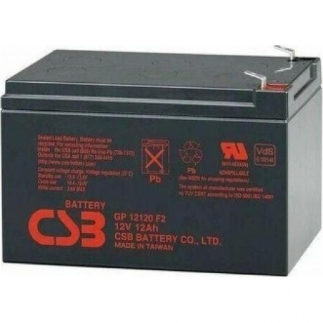 Батарея для ИБП CSB GP12120 F2 12В 12Ач
Батарея для ИБП CSB GP12120 F2 12В 12Ач