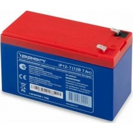 Батарея для ИБП Ippon IPE12-7 12В 7Ач
Батарея для ИБП Ippon IPE12-7 12В 7Ач