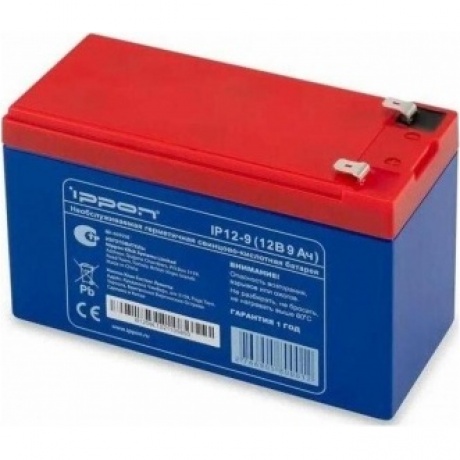 Батарея для ИБП Ippon IPE12-9 12В 9Ач
Батарея для ИБП Ippon IPE12-9 12В 9Ач