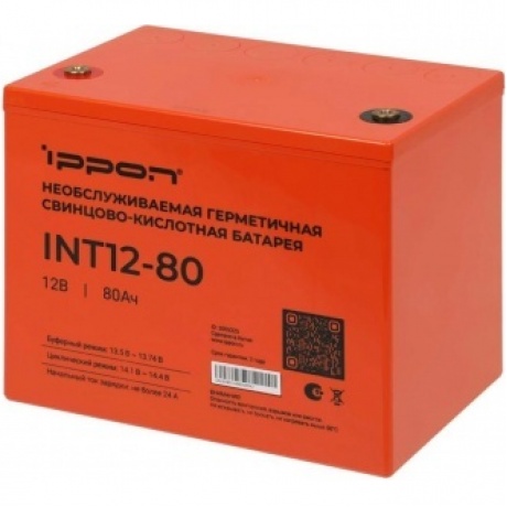 Батарея для ИБП Ippon INT12-80 12В 80Ач
Батарея для ИБП Ippon INT12-80 12В 80Ач