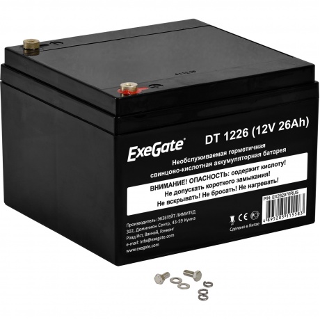 Батарея для ИБП Exegate DT 1226 (EX282970RUS)
Батарея для ИБП Exegate DT 1226 (EX282970RUS)