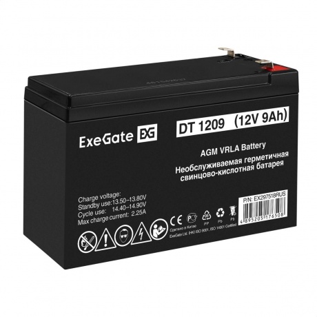 Батарея для ИБП Exegate DT 1209 (EX297518RUS)
Батарея для ИБП Exegate DT 1209 (EX297518RUS)