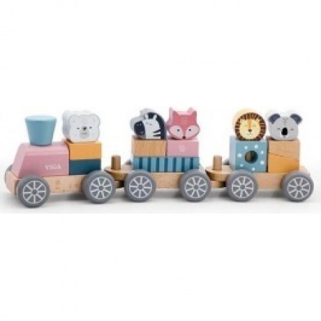 Конструктор-каталка Поезд с вагонами в коробке 15 блоков разных форм и размеров,локомотив,2 вагона VIGA 44015
Конструктор-каталка Поезд с вагонами в коробке 15 блоков разных форм и размеров,локомотив,2 вагона VIGA 44015