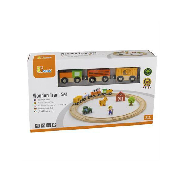 Набор Железная дорога (19эл.) в коробке VIGA 51615
Набор Железная дорога (19эл.) в коробке VIGA 51615