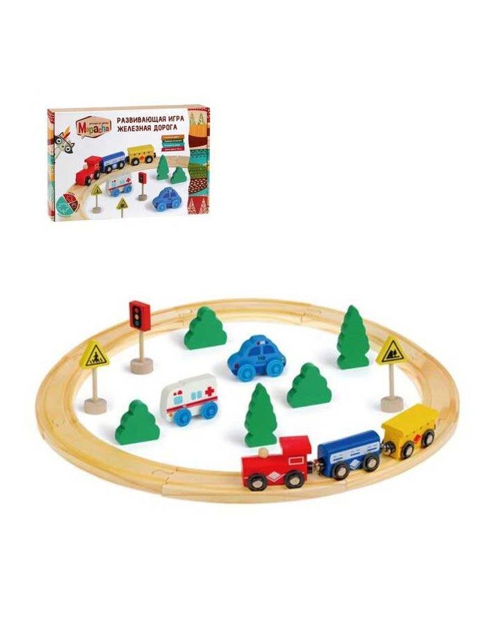 MAPACHA. 76832 Развивающая игра "Железная дорога" 8 эл. длина полотна 128 см, паровоз+2 вагона
MAPACHA. 76832 Развивающая игра "Железная дорога" 8 эл. длина полотна 128 см, паровоз+2 вагона