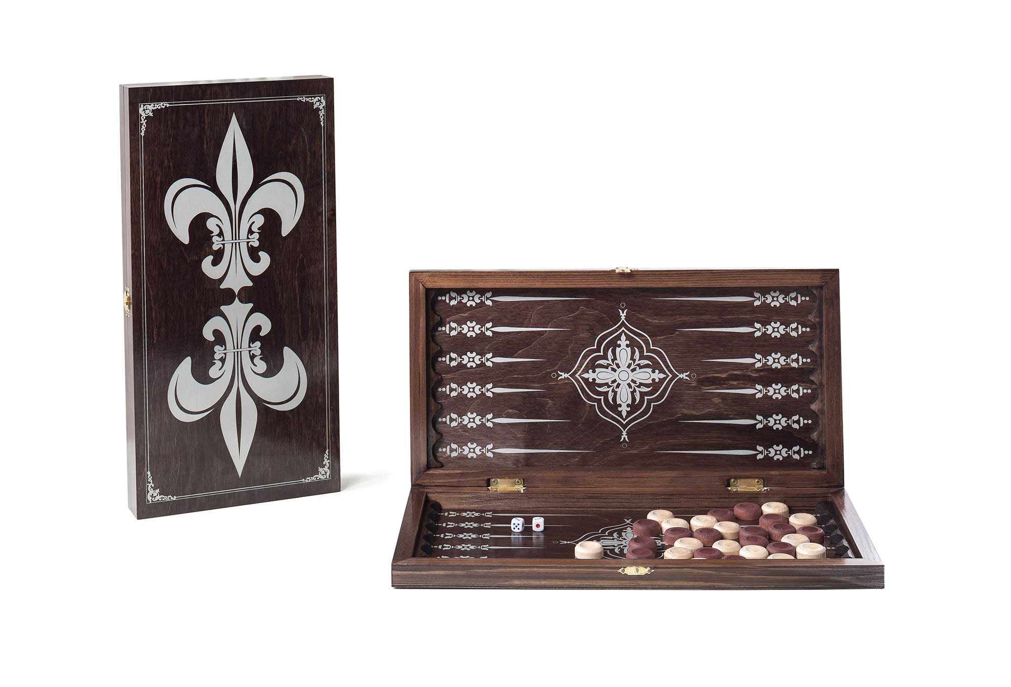 Нарды деревянные малые Лилии 140-17 40*40 см Венге
Нарды деревянные малые Лилии 140-17 40*40 см Венге