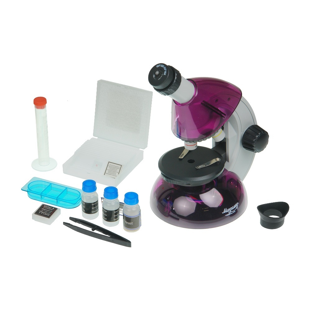 Микроскоп Микромед «Атом» 40–640x, аметист
Микроскоп Микромед «Атом» 40–640x, аметист