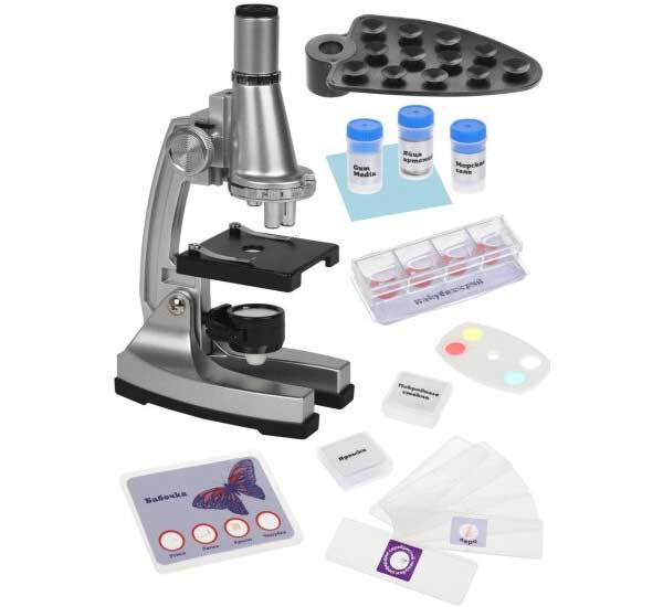 Микроскоп детский 100–750х (45045)
Микроскоп детский 100–750х (45045)